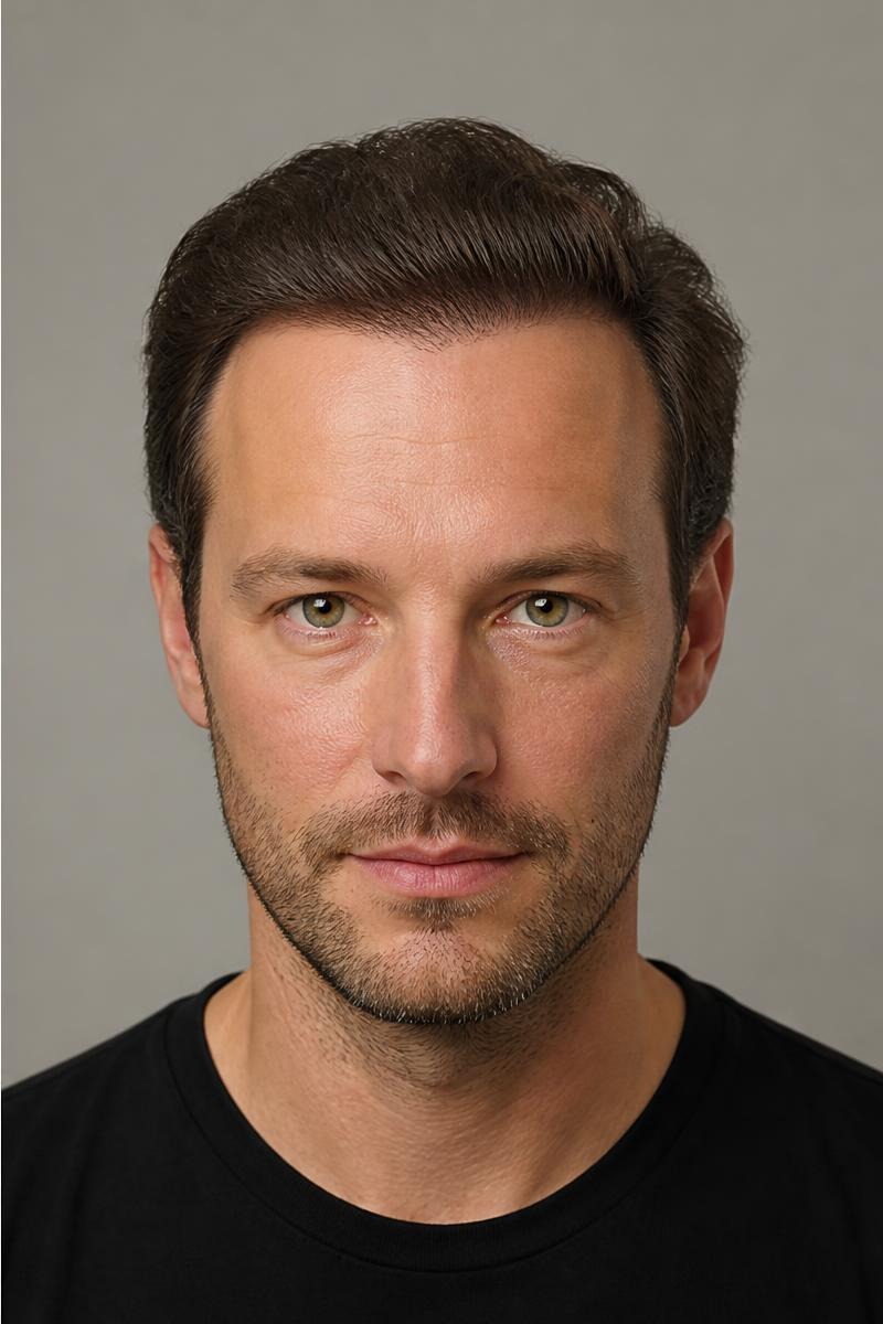 Twelve months after hair restoration